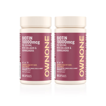 OWNONE Biotin 10,000mcg – Boost Hair, Skin & Nails with Natural Support